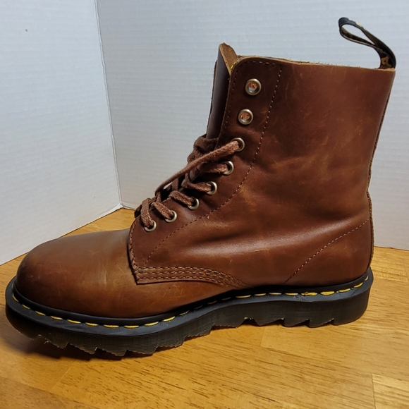 Dr. Martens 1460 PASCAL ZIGGY LEATHER LACE UP BOOTS TAN LUXOR 11 Men / 12 Women - Picture 11 of 15